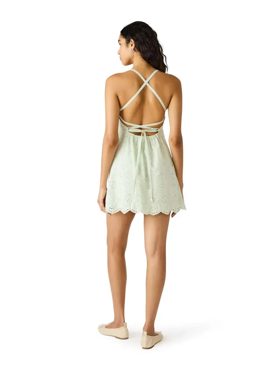 Платье-мини Riyan Square Neck Steve Madden — изображение 5 из 5, зеленый