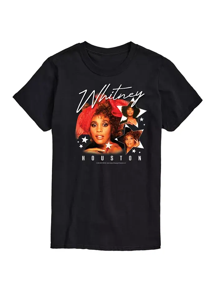 Мужская футболка с коротким рукавом Whitney Houston AIRWAVES — изображение 1 из 3, черный