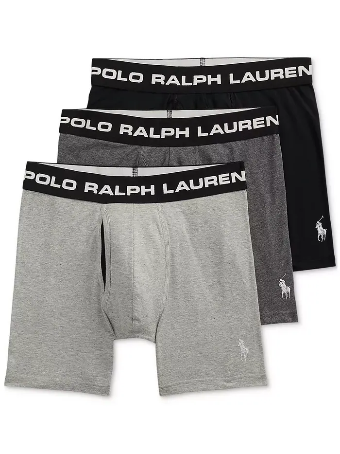 Мужские боксеры Perfect Pouch, 3 шт Polo Ralph Lauren — изображение 1 из 5, черный