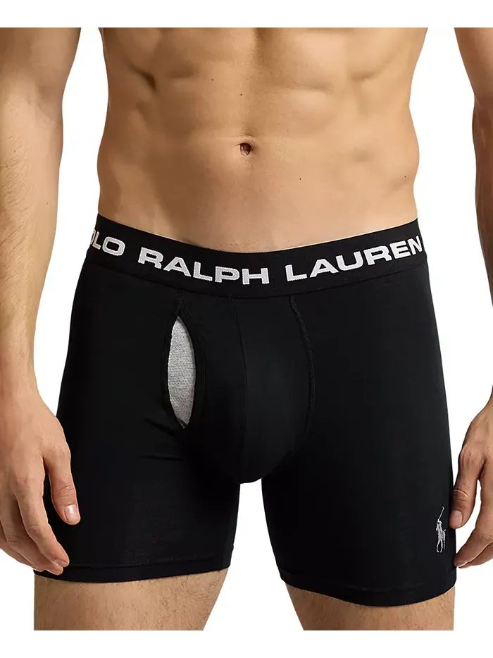 Мужские боксеры Perfect Pouch, 3 шт Polo Ralph Lauren — изображение 2 из 5, черный