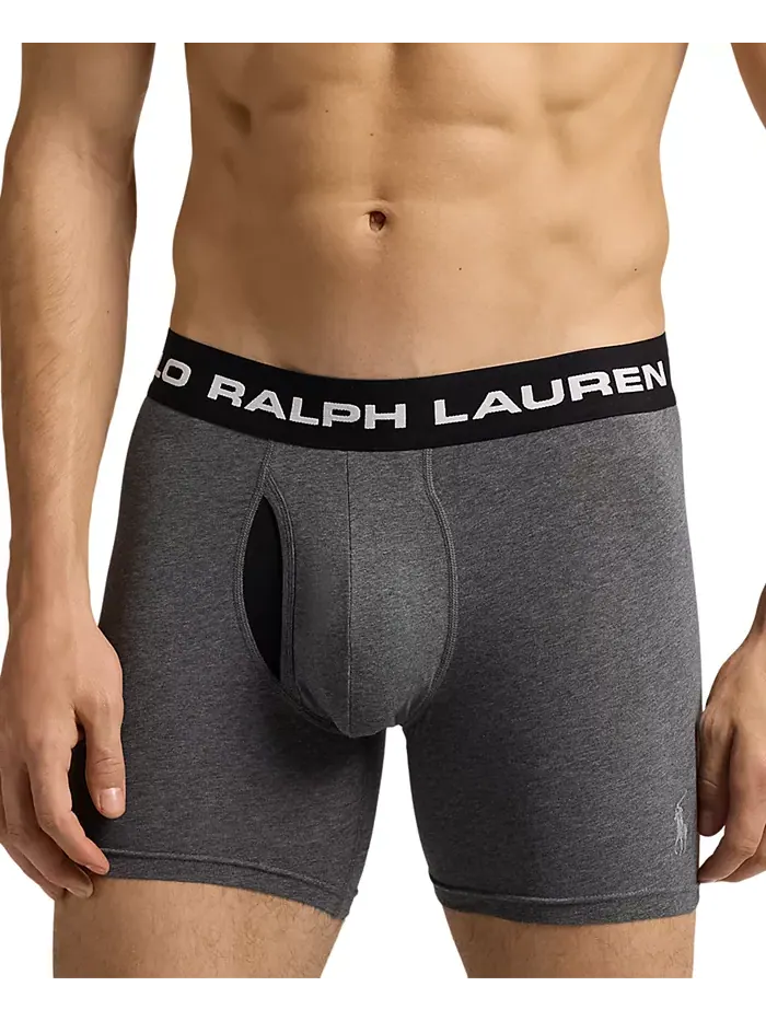 Мужские боксеры Perfect Pouch, 3 шт Polo Ralph Lauren — изображение 3 из 5, черный