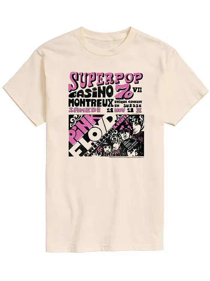 Мужская футболка Pink Floyd Superpop AIRWAVES — изображение 1 из 2, бежевый хаки