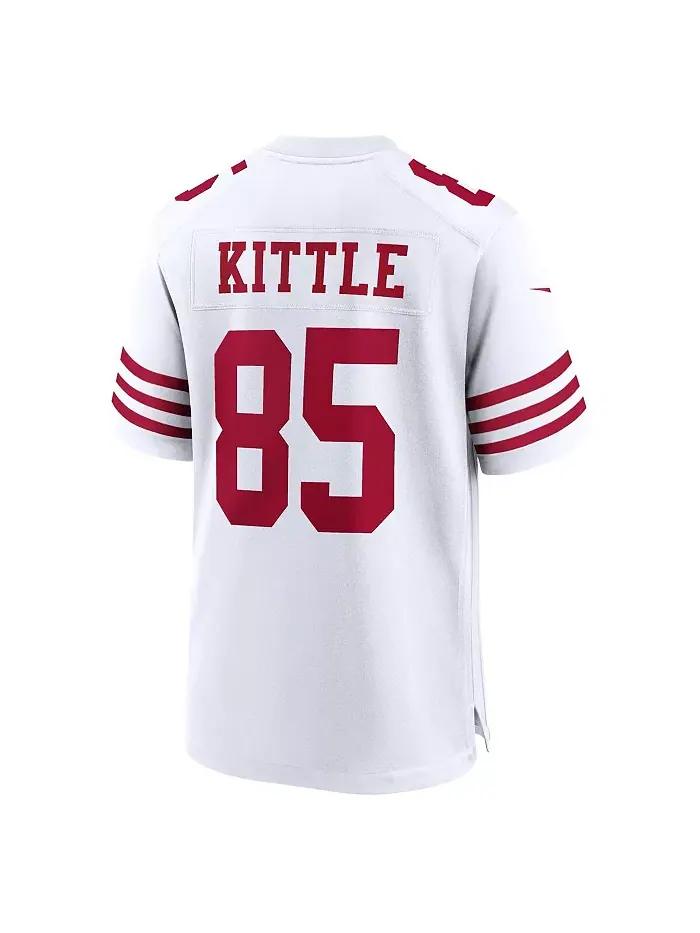 Мужская игровая футболка George Kittle San Francisco 49ers Nike — изображение 2 из 4, белый