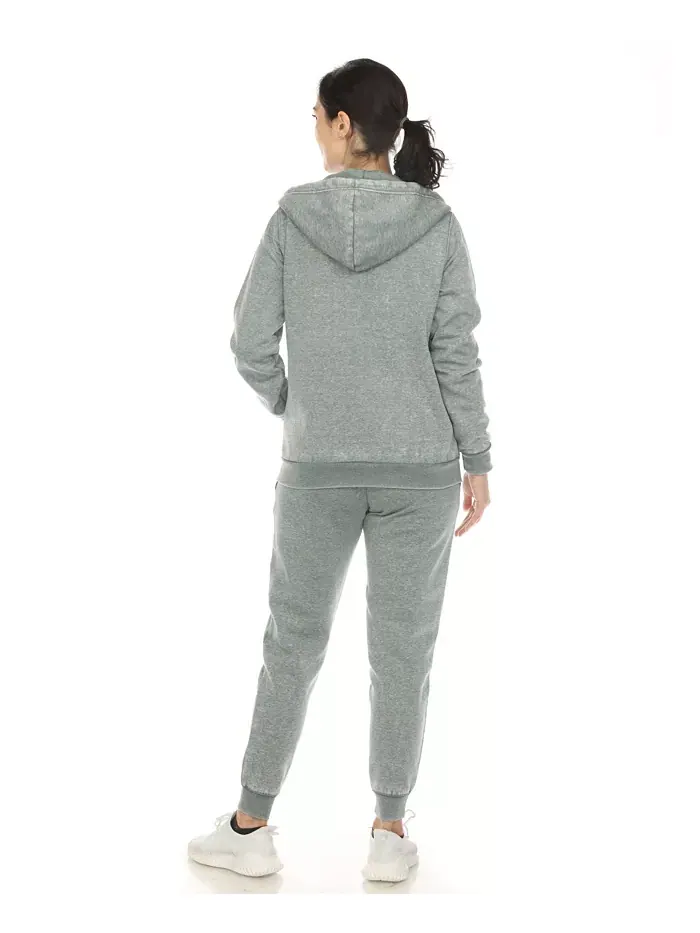 Женский спортивный костюм Burnout Jogger White Mark — изображение 3 из 5, зеленый