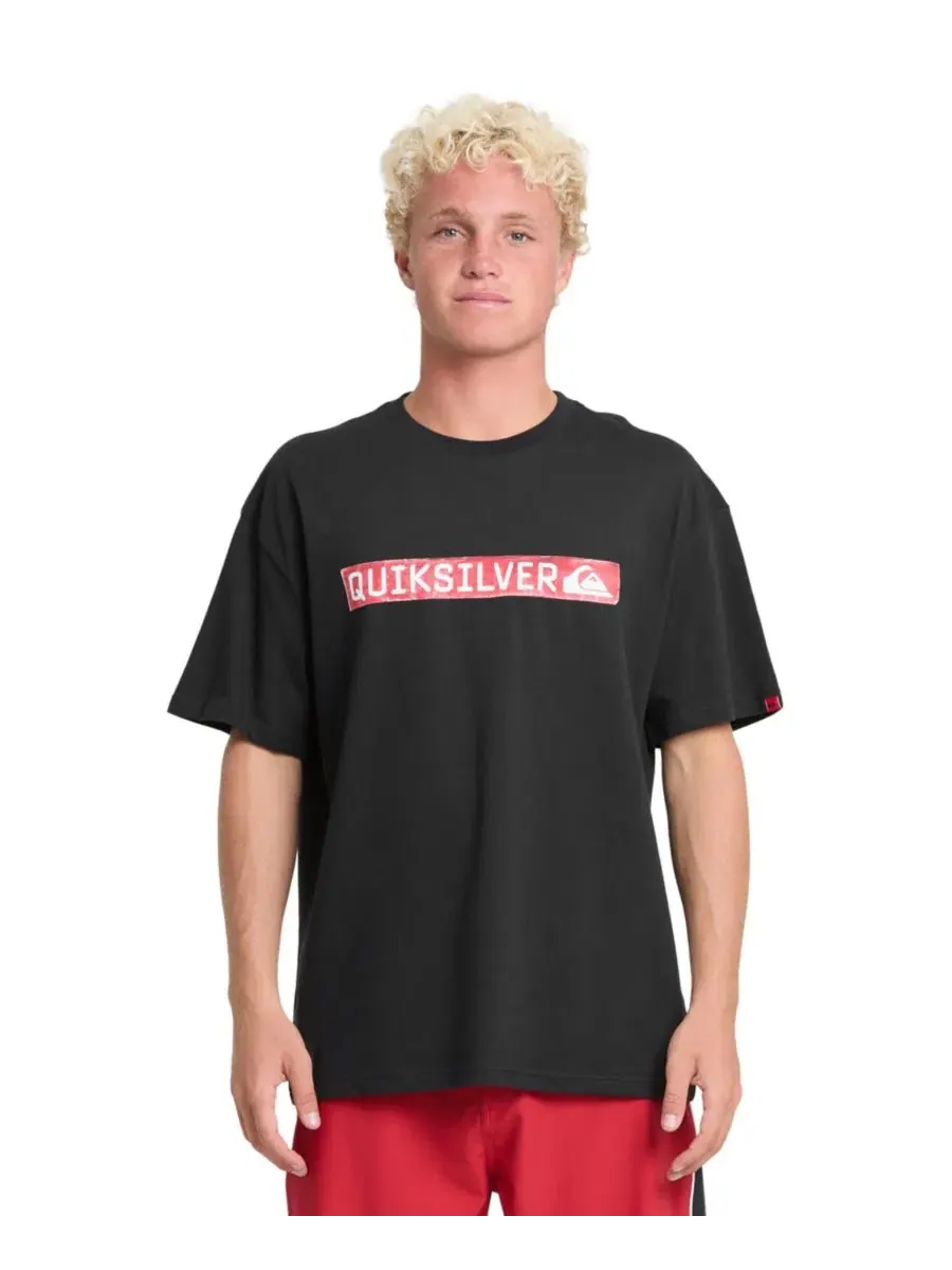 Футболка оверсайз с принтом Young Guns Clicker Red Box Quiksilver — изображение 1 из 5, черный