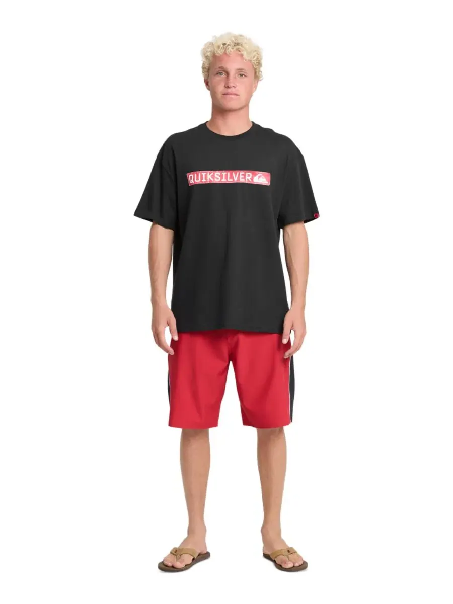 Футболка оверсайз с принтом Young Guns Clicker Red Box Quiksilver — изображение 2 из 5, черный