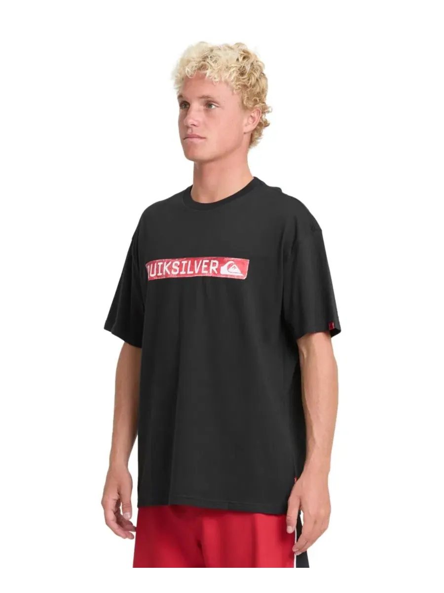Футболка оверсайз с принтом Young Guns Clicker Red Box Quiksilver — изображение 3 из 5, черный