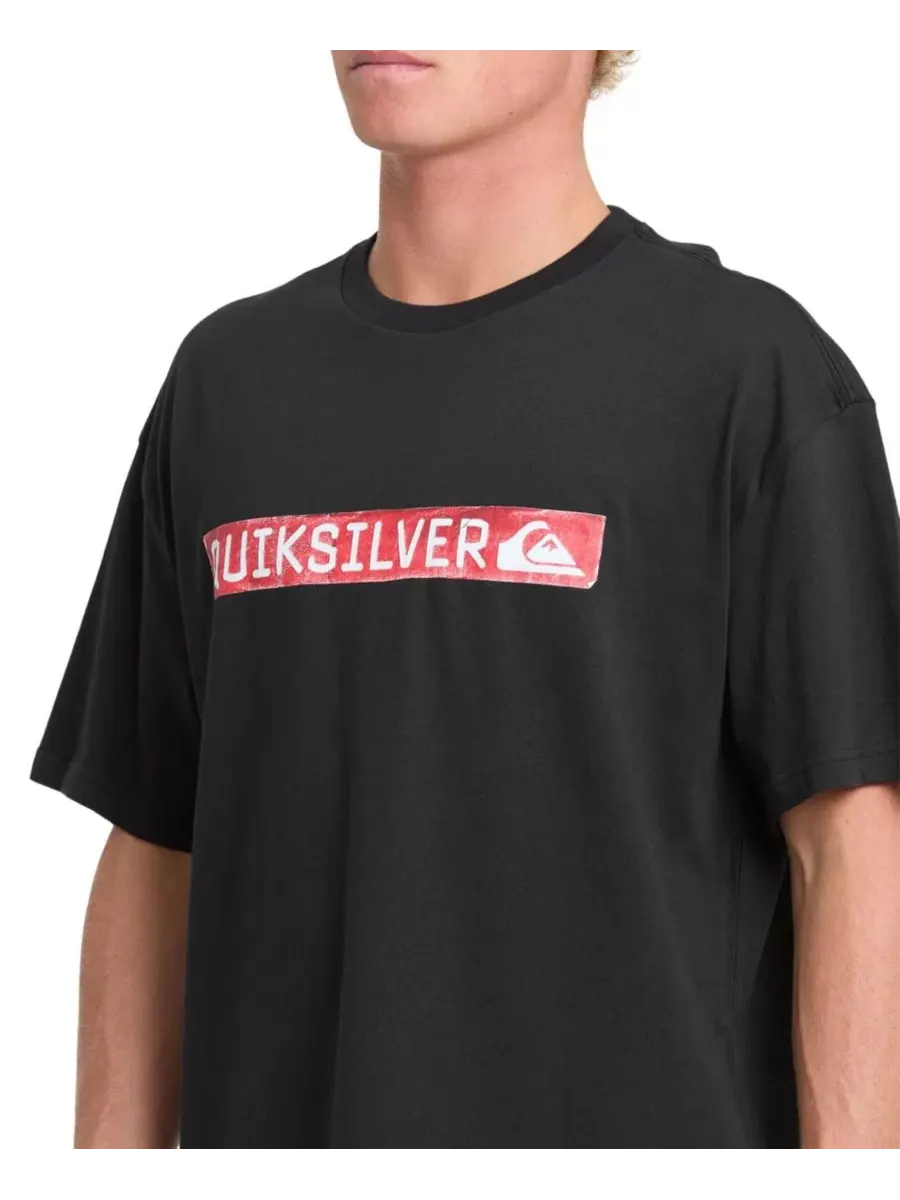 Футболка оверсайз с принтом Young Guns Clicker Red Box Quiksilver — изображение 4 из 5, черный