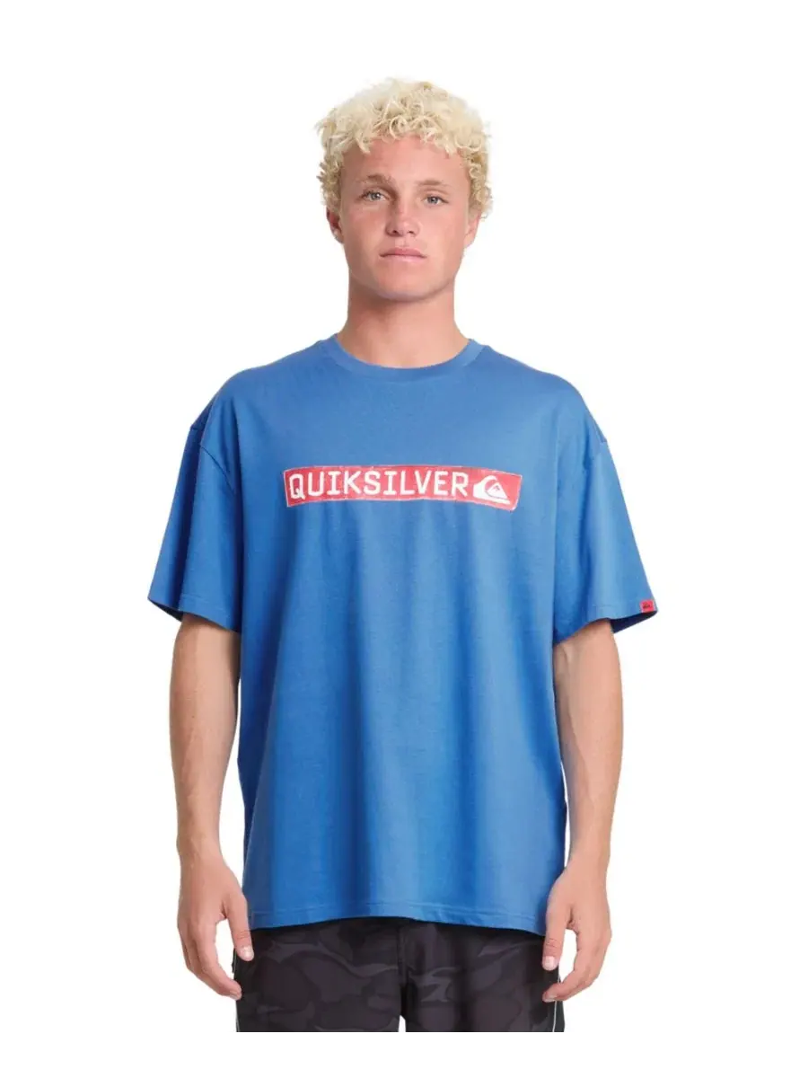 Футболка оверсайз с принтом Young Guns Clicker Red Box Quiksilver — изображение 1 из 5, синий