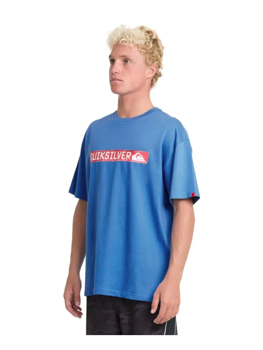 Футболка оверсайз с принтом Young Guns Clicker Red Box Quiksilver — изображение 3 из 5, синий