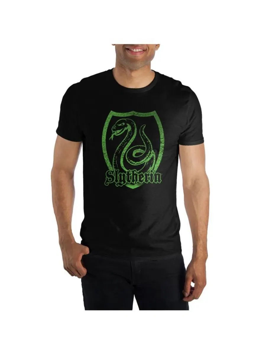 Футболка с принтом, модель Slytherin Logo Harry Potter — изображение 1 из 4, черный