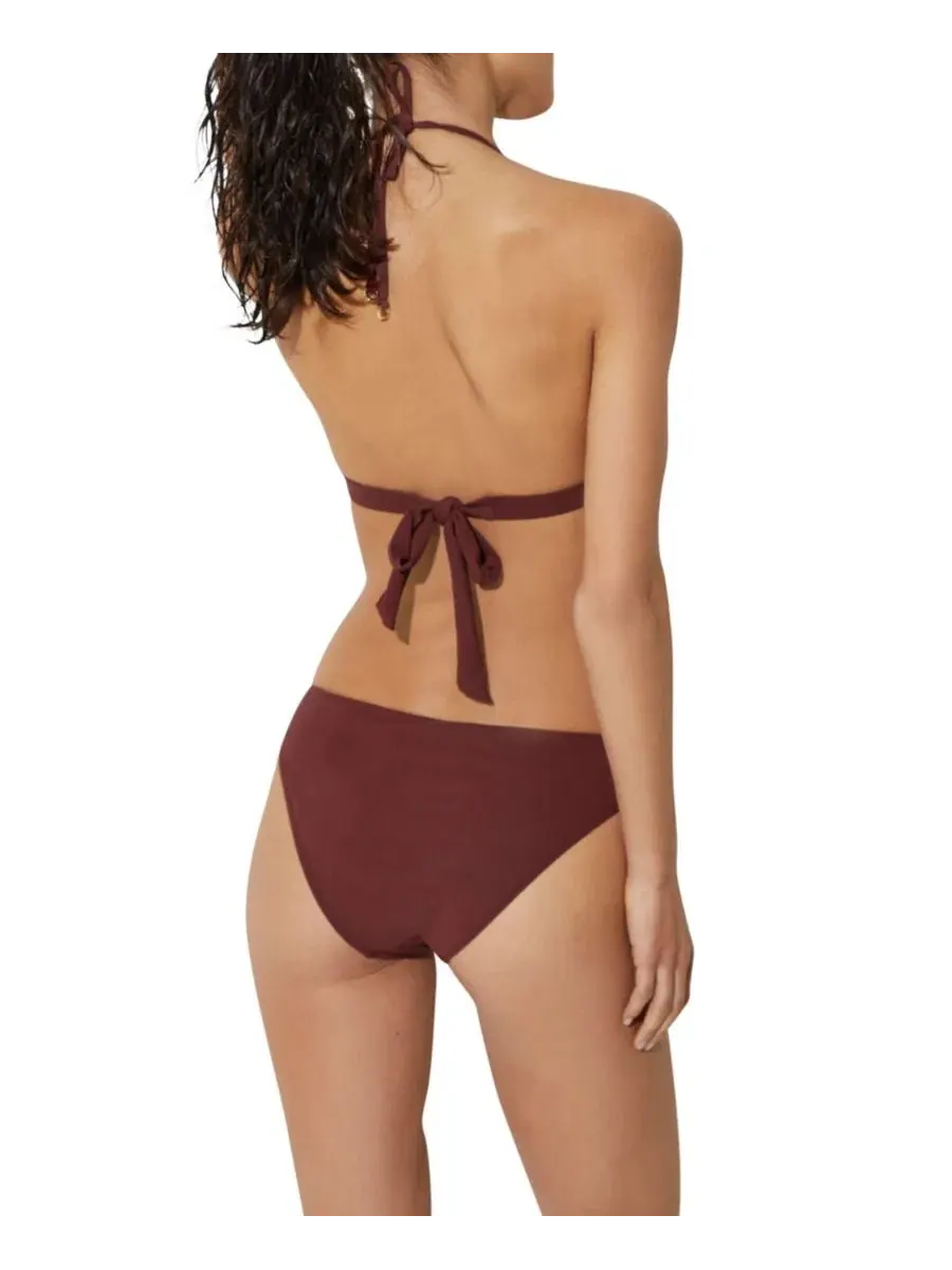 Топ бикини с треугольными чашками и фурнитурой золотистого цвета Ruby Trim Detail Triangle Bikini — изображение 5 из 5