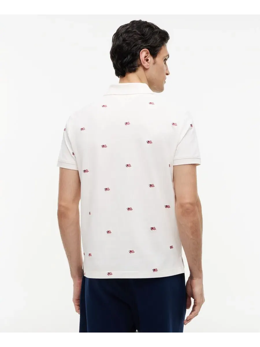 Мужская поло-рубашка с вышивкой Embroidered Critter Tommy Hilfiger — изображение 4 из 4, слоновая кость