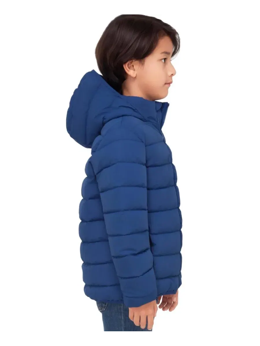 Куртка-пуховик с капюшоном Hudson Lightweight Hooded Puffer Jacket Rokka&Rolla — изображение 2 из 11, синий