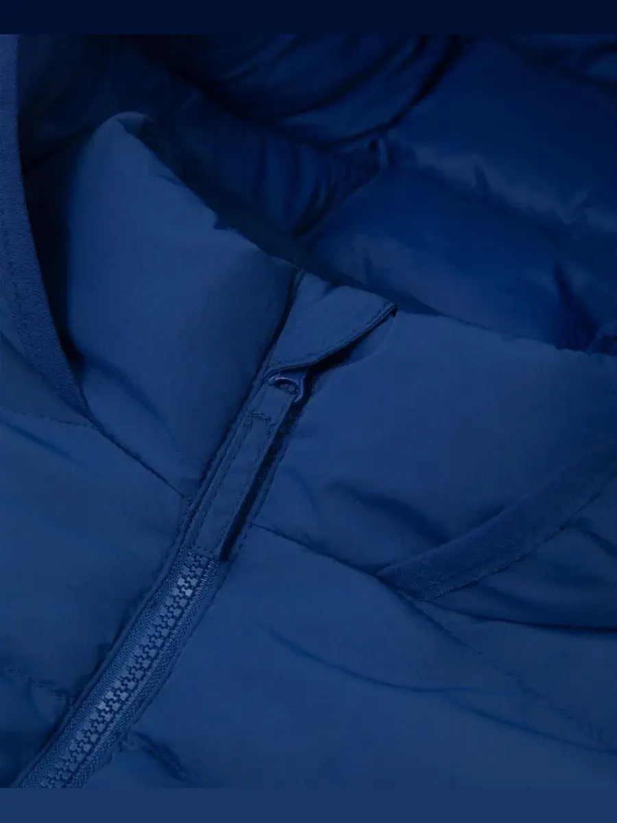 Куртка-пуховик с капюшоном Hudson Lightweight Hooded Puffer Jacket Rokka&Rolla — изображение 11 из 11, синий
