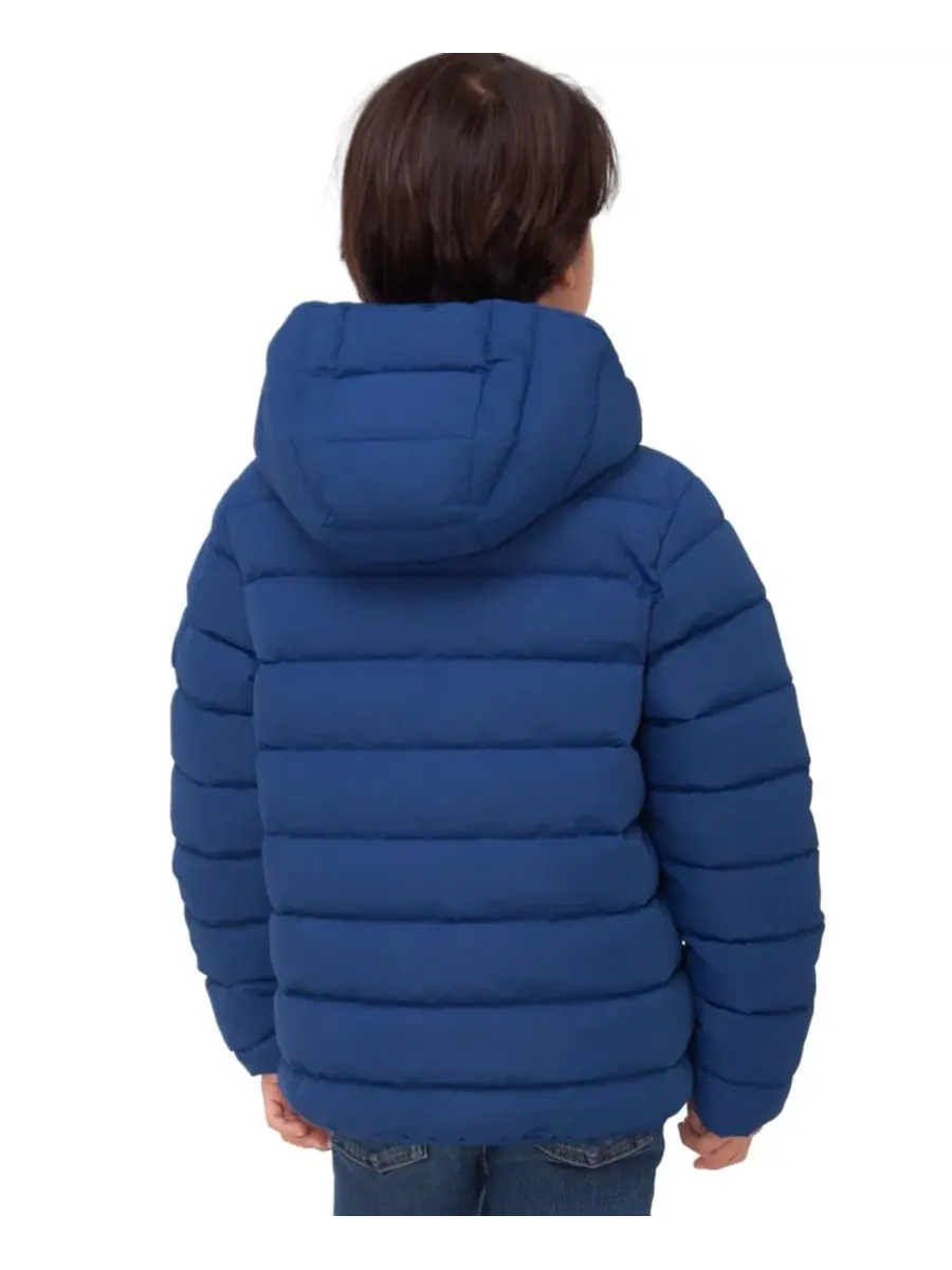 Куртка-пуховик с капюшоном Hudson Lightweight Hooded Puffer Jacket Rokka&Rolla — изображение 4 из 11, синий