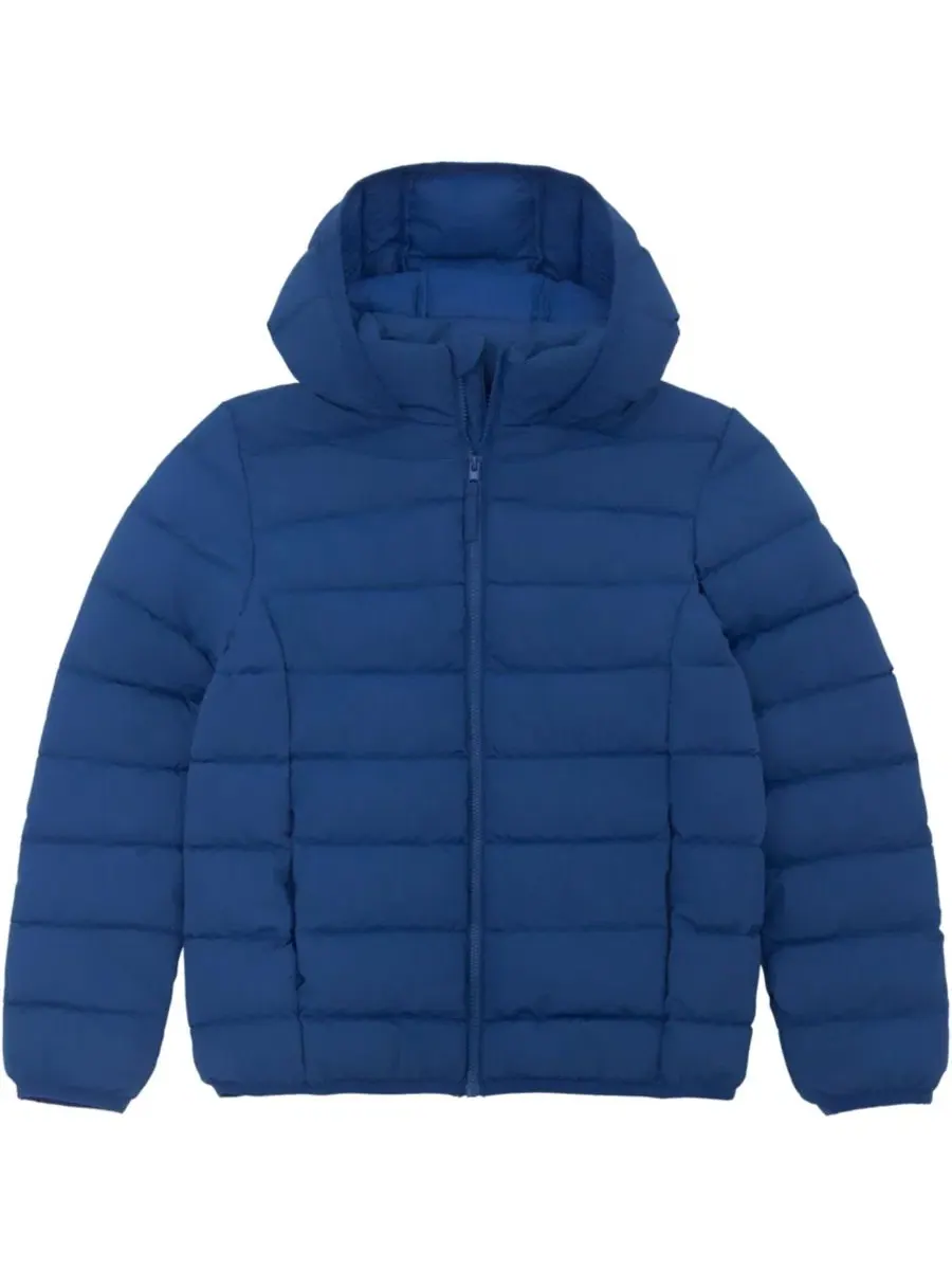 Куртка-пуховик с капюшоном Hudson Lightweight Hooded Puffer Jacket Rokka&Rolla — изображение 7 из 11, синий