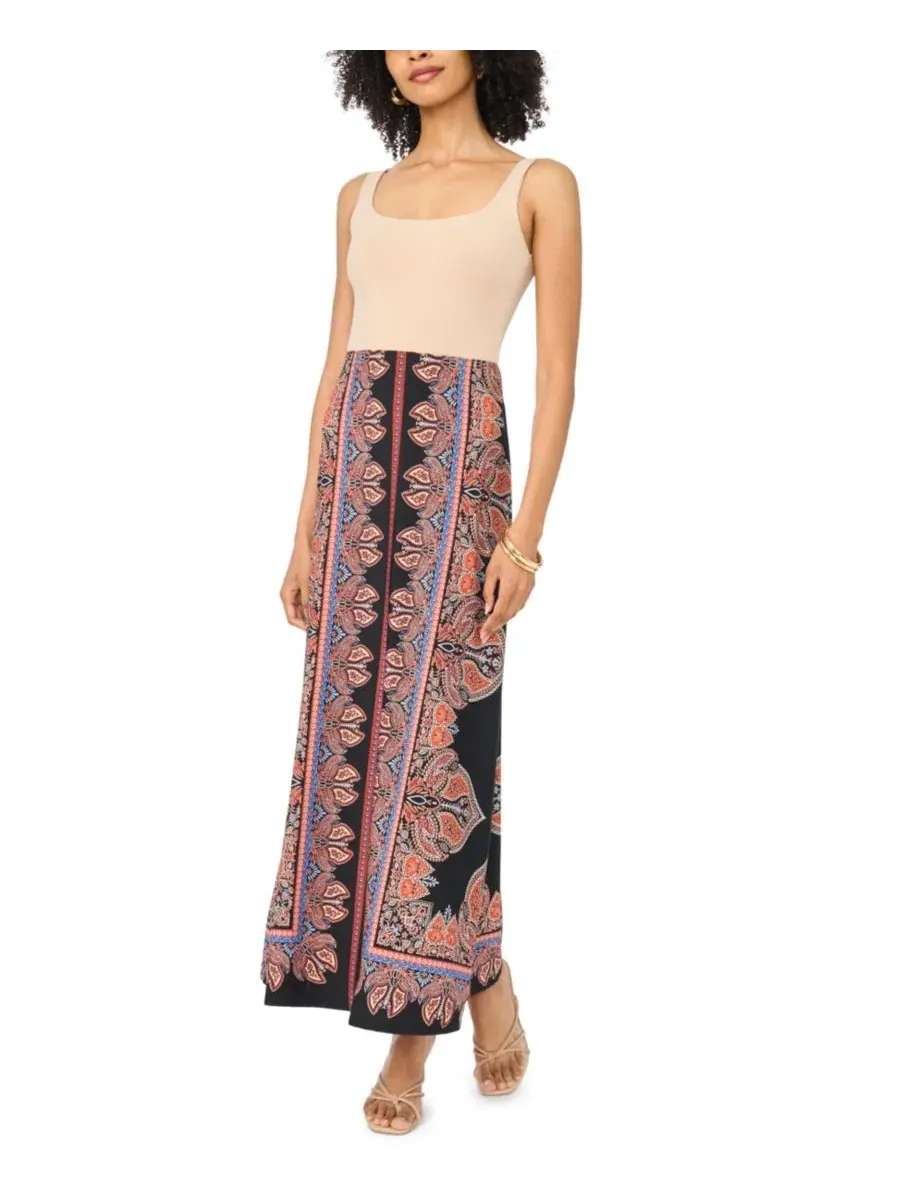 Макси-юбка без подкладки, 92 см Vince Camuto — изображение 2 из 5, красный