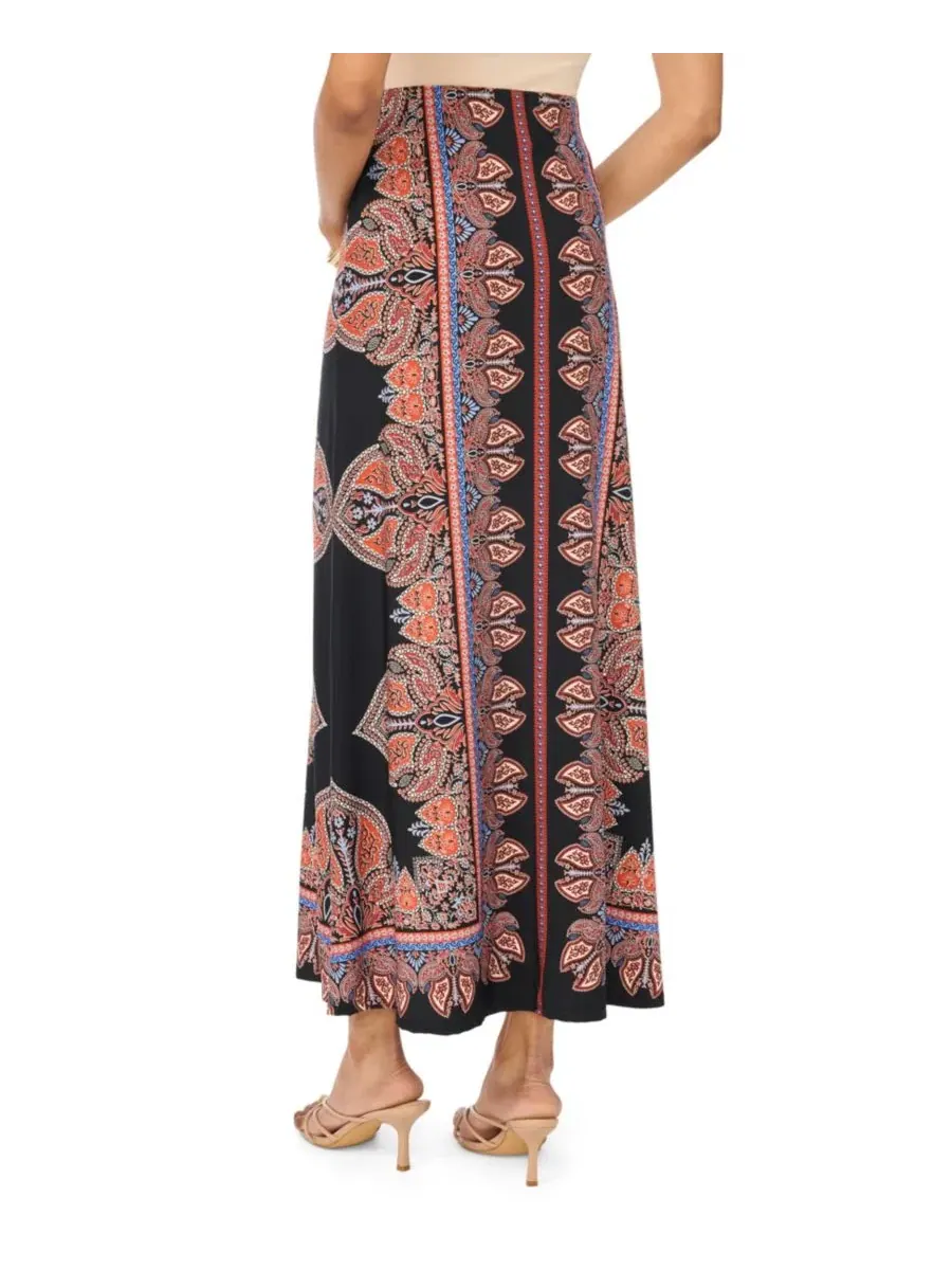 Макси-юбка без подкладки, 92 см Vince Camuto — изображение 4 из 5, красный