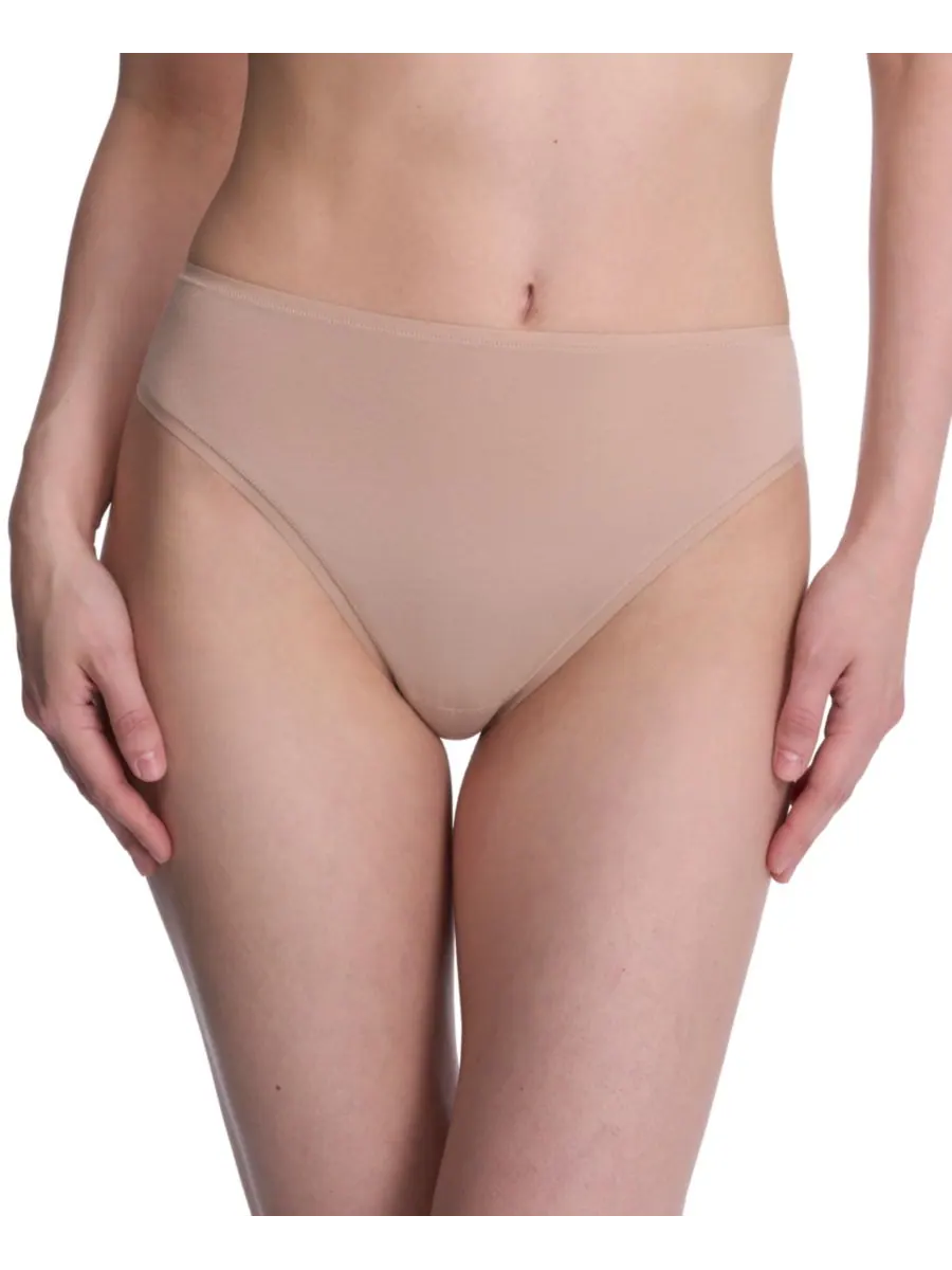 Женские трусики с высокой посадкой из хлопка Bliss Bare, комплект из 3 штук, артикул 772346MP Natori — изображение 2 из 4