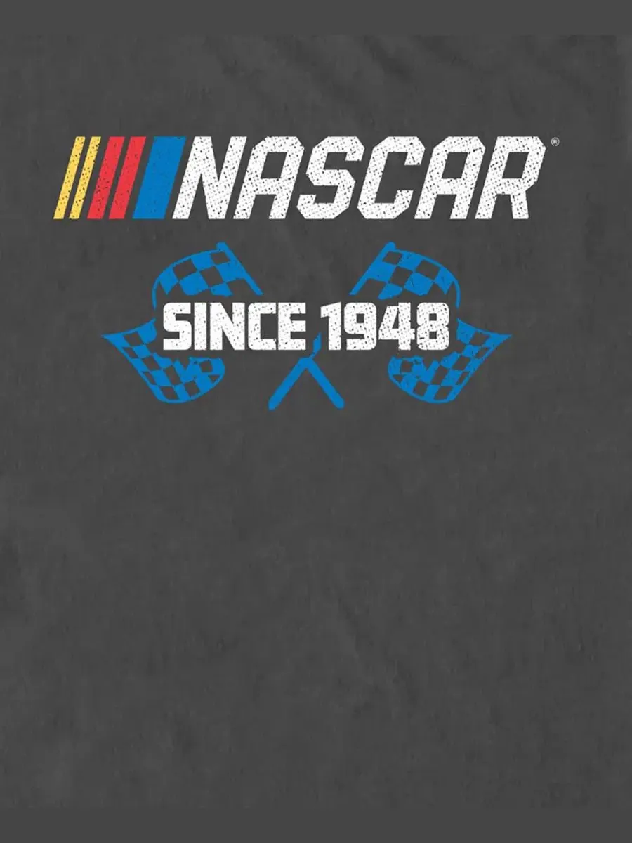 Футболка с графическим принтом Nascar Racing Logo Fifth Sun — изображение 3 из 3, темно-серый