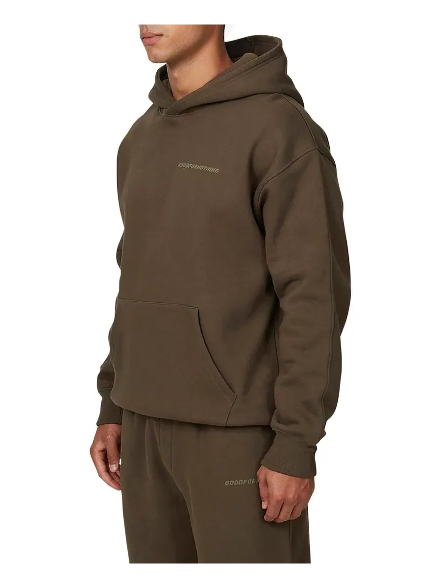 Худи с капюшоном Vintage Brown Tonal Pullover Good For Nothing — изображение 3 из 5, коричневый