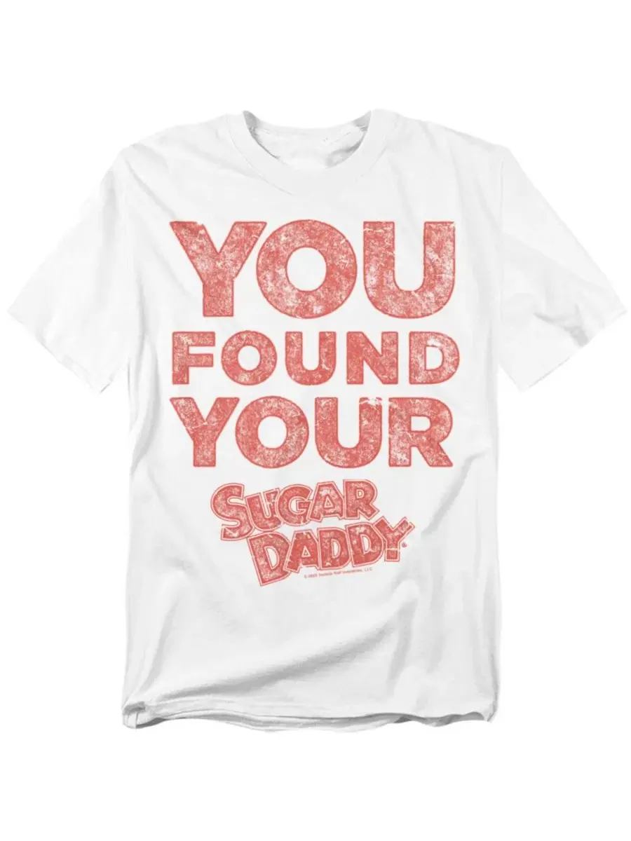 Футболка с принтом You Found Your Sugar Daddy Tootsie Roll — изображение 1 из 3, белый