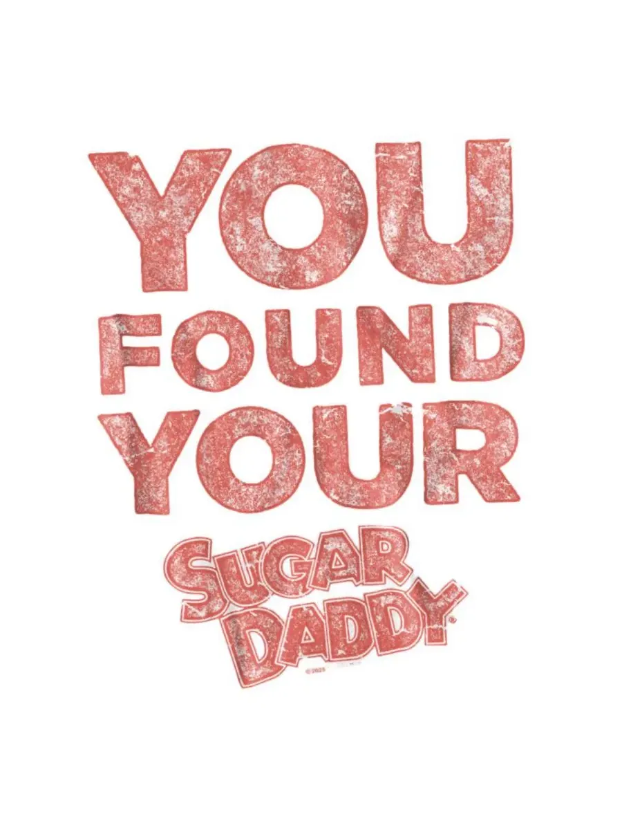 Футболка с принтом You Found Your Sugar Daddy Tootsie Roll — изображение 3 из 3, белый