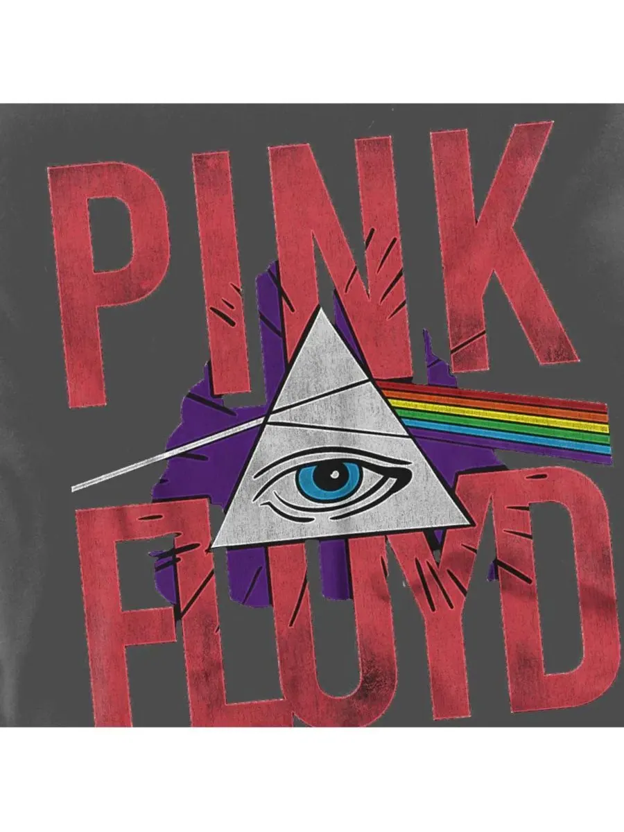 Футболка с принтом Allseeing Prism Pink Floyd — изображение 3 из 3, черный