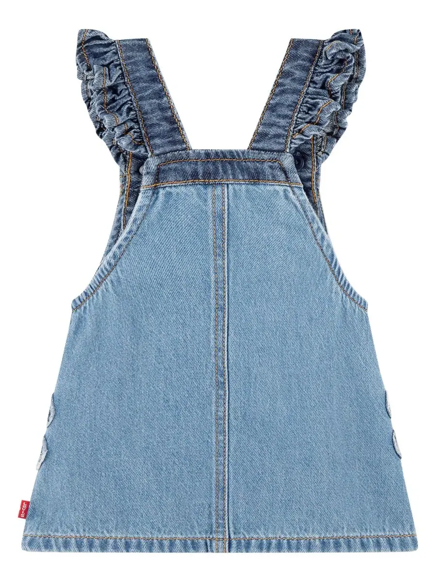 Комбинезон-платье с цветочной аппликацией Levi's — изображение 2 из 4, синий