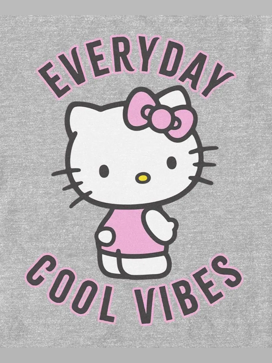 Футболка с коротким рукавом Hello Kitty Everyday Graphic Fifth Sun — изображение 3 из 3, серый