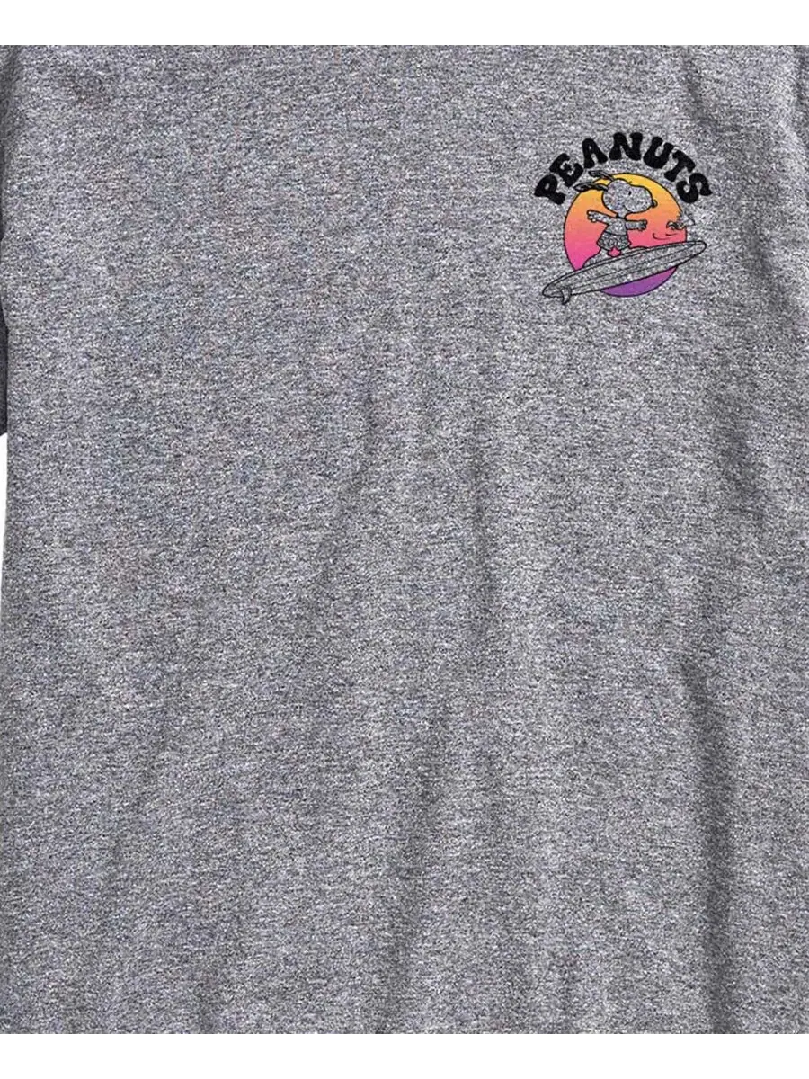 Футболка с коротким рукавом с принтом Peanuts Snoopy Surf AIRWAVES, Athlectic Heather — изображение 3 из 3