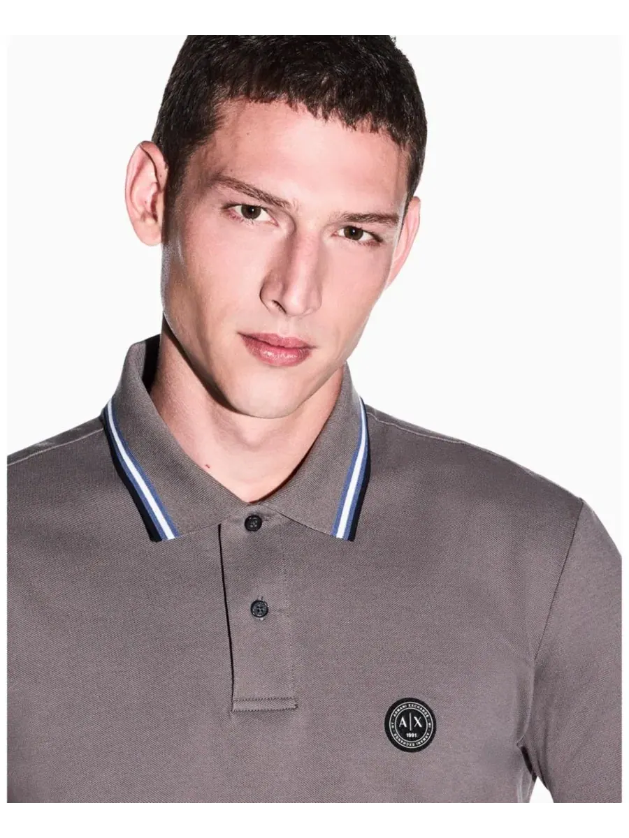 Мужское поло с коротким рукавом из пике A|X Armani Exchange — изображение 8 из 8, сокол
