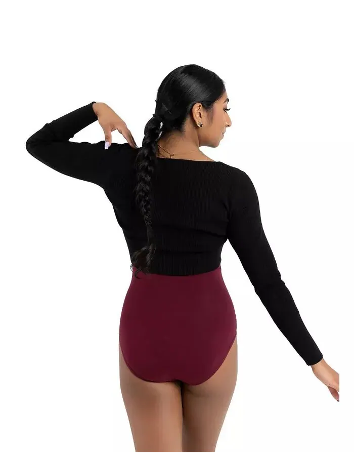 Женский топ-шраг с искусственным узлом Capezio — изображение 2 из 6, черный