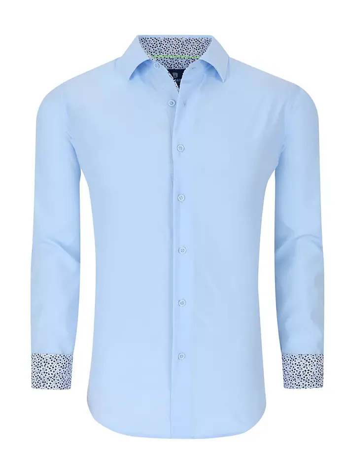 Мужская классическая рубашка Performance Solid Button Down приталенного кроя Tom Baine