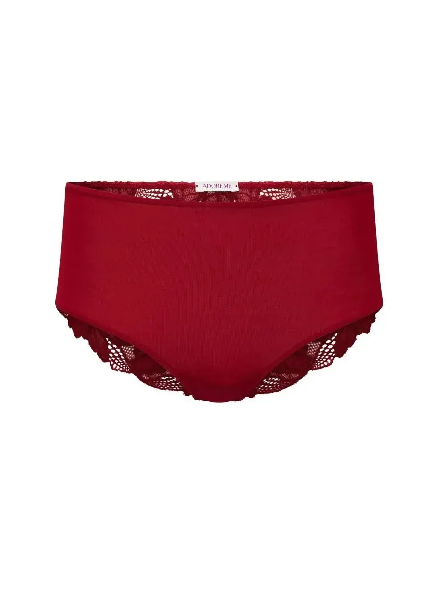 Женские короткие трусики Harlowe Adore Me — изображение 3 из 3, темный красный