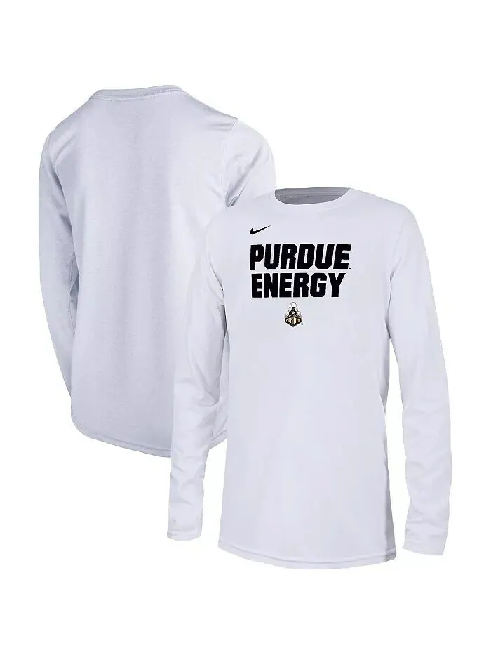 Белая футболка Big Boys Purdue Boilermakers 2024 On-Court Bench Energy Nike — изображение 1 из 3, белый