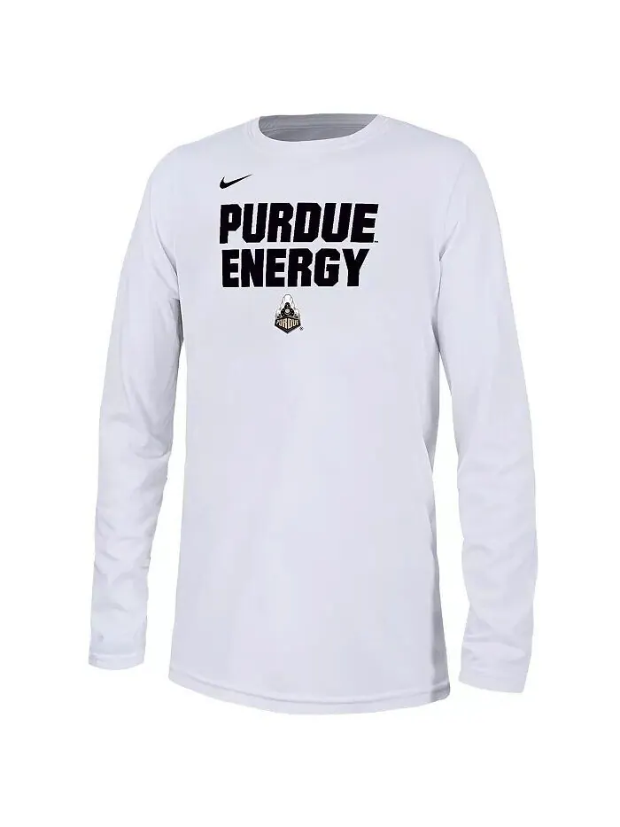 Белая футболка Big Boys Purdue Boilermakers 2024 On-Court Bench Energy Nike — изображение 3 из 3, белый