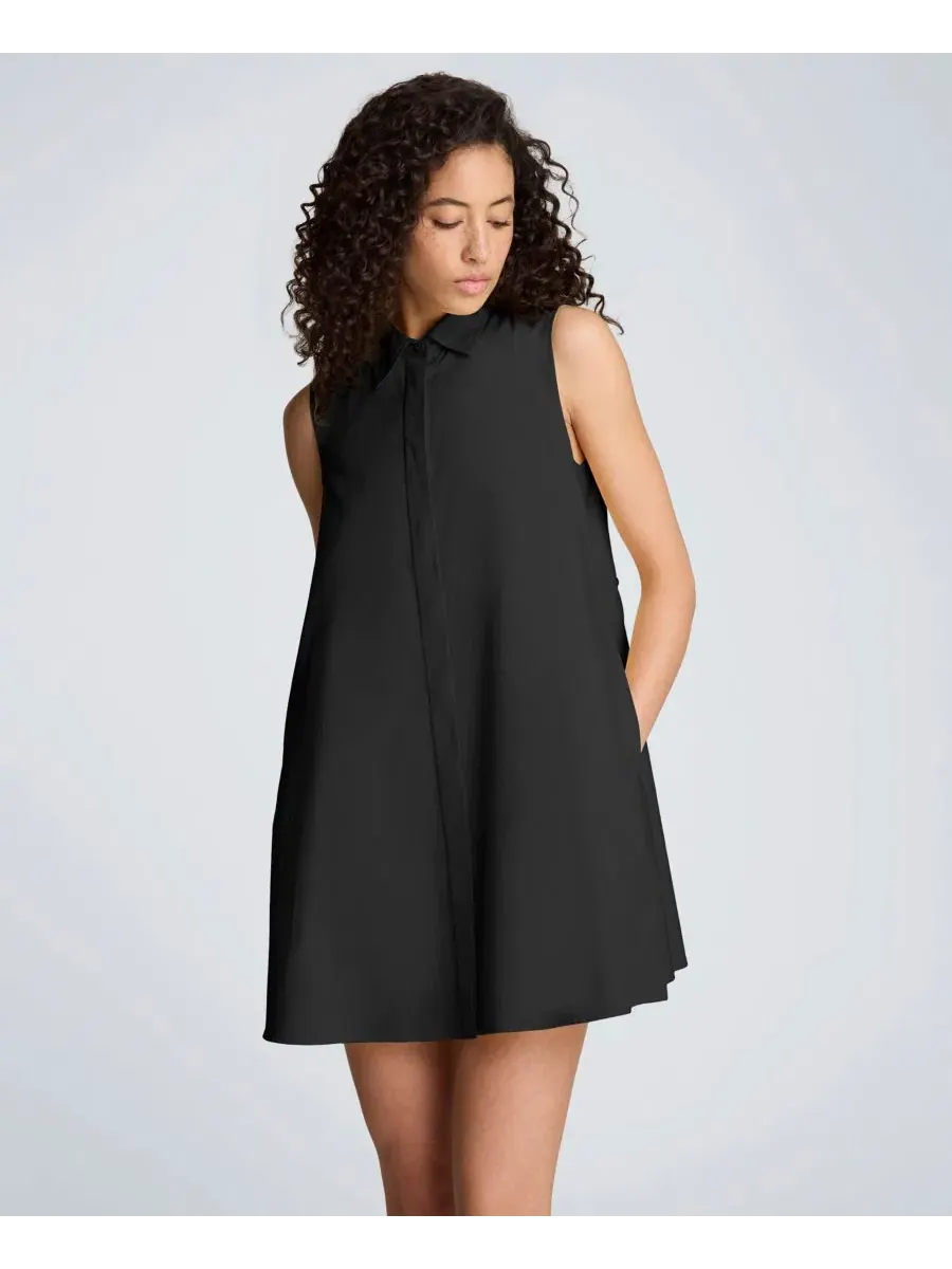 Женское мини-платье-трапеция без рукавов Kenneth Cole — изображение 1 из 10, черный