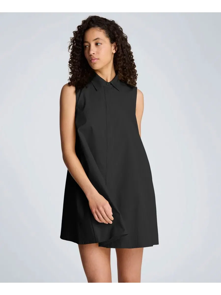 Женское мини-платье-трапеция без рукавов Kenneth Cole — изображение 3 из 10, черный