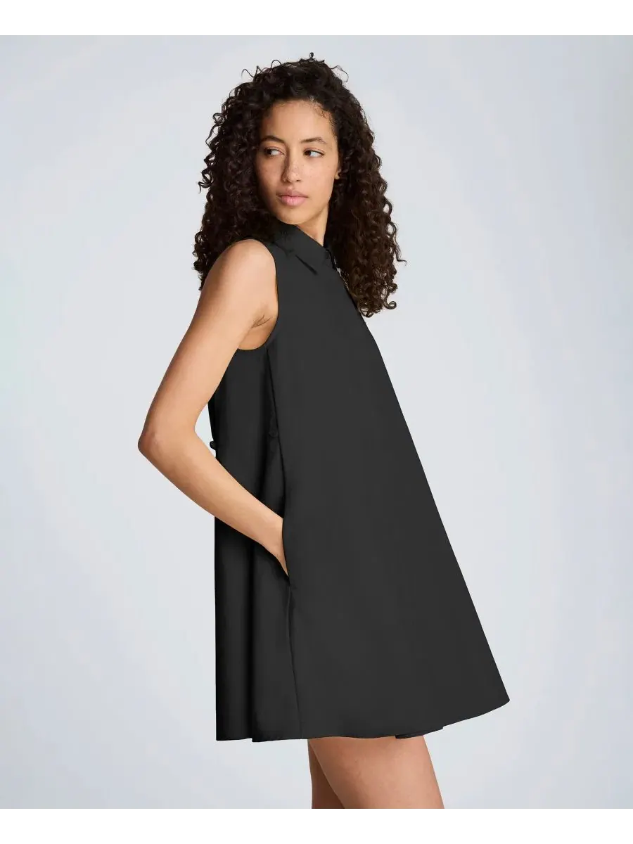 Женское мини-платье-трапеция без рукавов Kenneth Cole — изображение 4 из 10, черный