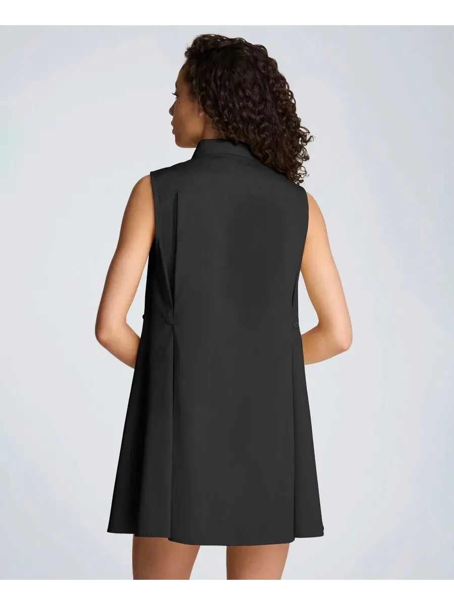 Женское мини-платье-трапеция без рукавов Kenneth Cole — изображение 5 из 10, черный