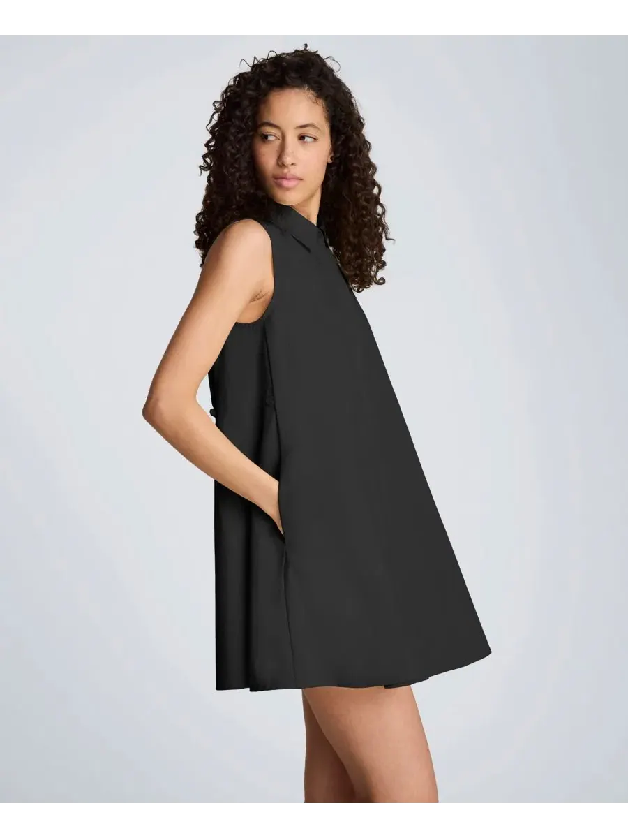 Женское мини-платье-трапеция без рукавов Kenneth Cole — изображение 6 из 10, черный