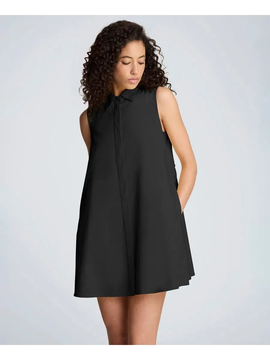 Женское мини-платье-трапеция без рукавов Kenneth Cole — изображение 10 из 10, черный