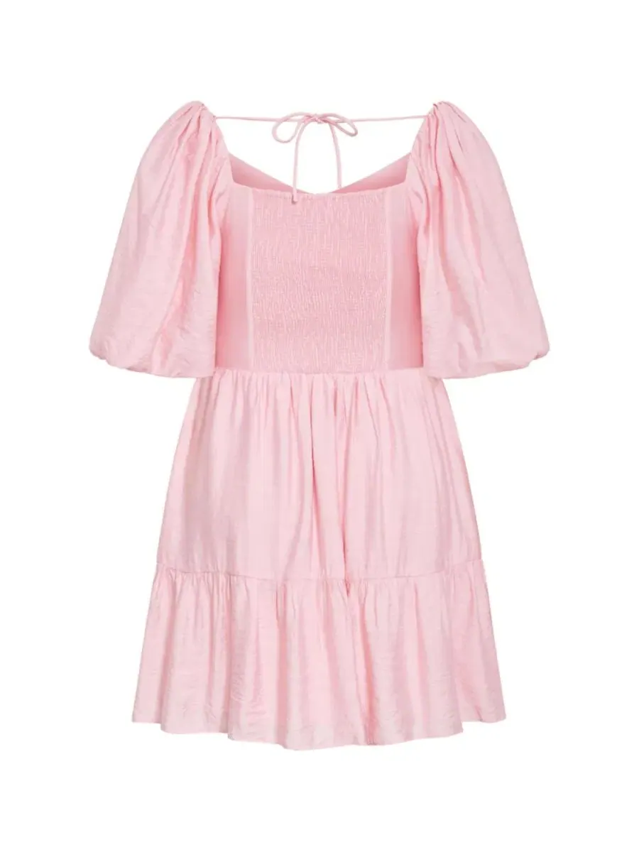 Женское мини-платье Mindy Babydoll больших размеров CITY CHIC — изображение 5 из 5, розовый