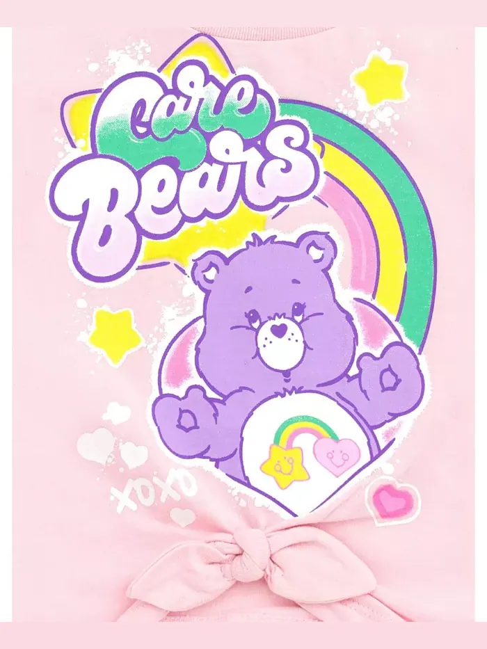 Комплект одежды для девочек: футболка Best Friend Bear и шорты из френч-терри Care Bears — изображение 5 из 5