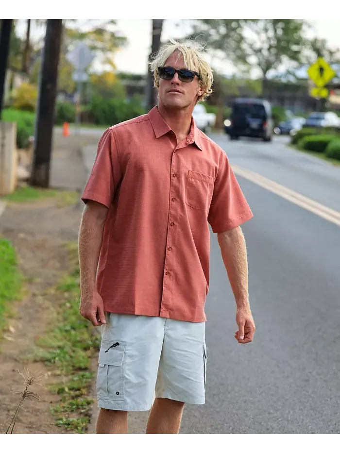 Quiksilver Мужская Рубашка Centinela Woven Quiksilver Waterman — изображение 4 из 6, голубой