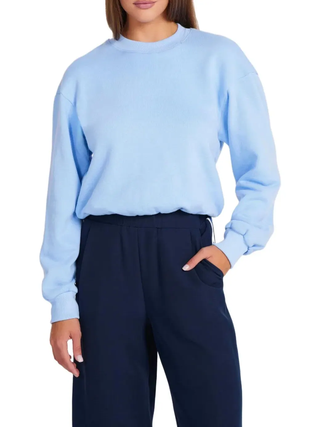 Женская толстовка Bishop + Young Cozy Bubble Hem — синий