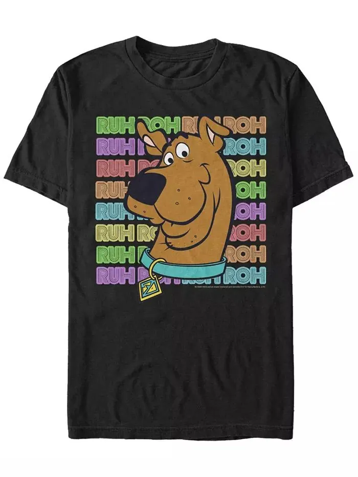 Мужская футболка Scooby Doo Stacked Roh с коротким рукавом Fifth Sun — изображение 1 из 1, черный