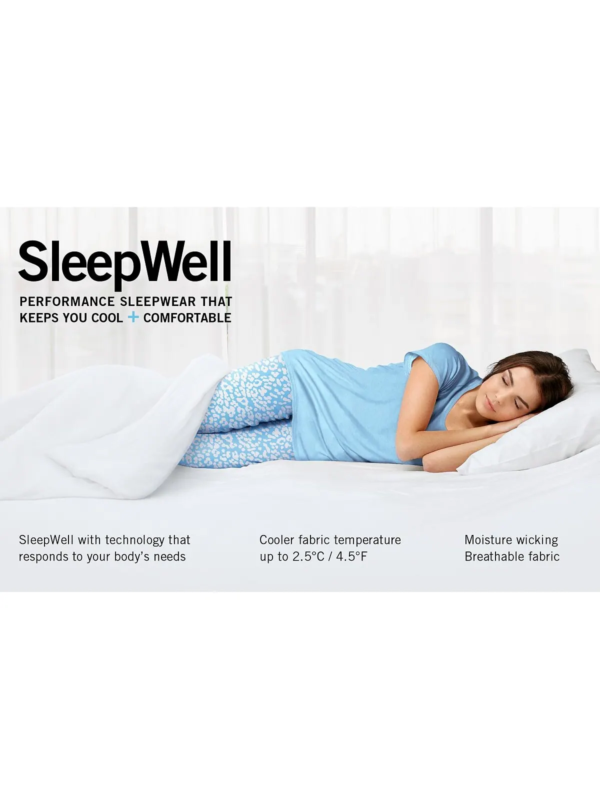 Базовые разделители футболки и брюк Sleepwell с технологией регулирования температуры Hue — 61